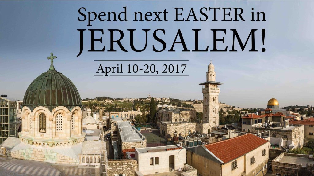 Easter in Jerusalem ad