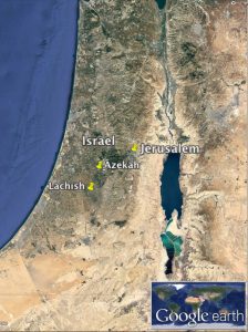 lachish-israel-map